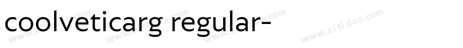 coolveticarg regular字体转换